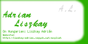 adrian liszkay business card