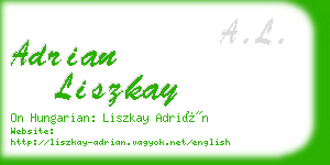 adrian liszkay business card